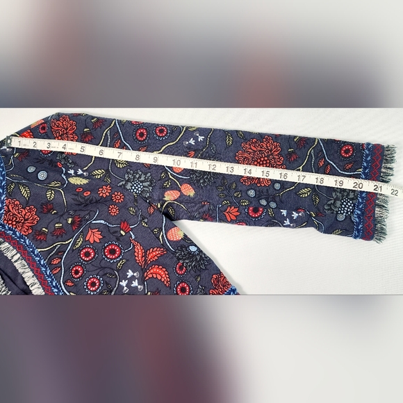 Loft womens floral & fringe cropped jacket - Picture 8 of 12